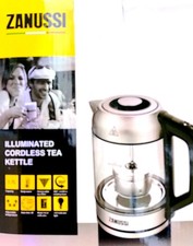 ✨ Bouilloire / Théière Électrique ZANUSSI – Qualité Premium, Verre & Inox, LED