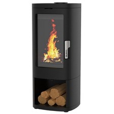 supra poêle à bois fonte 11.5kw noir FR9016200B maonie bûcher