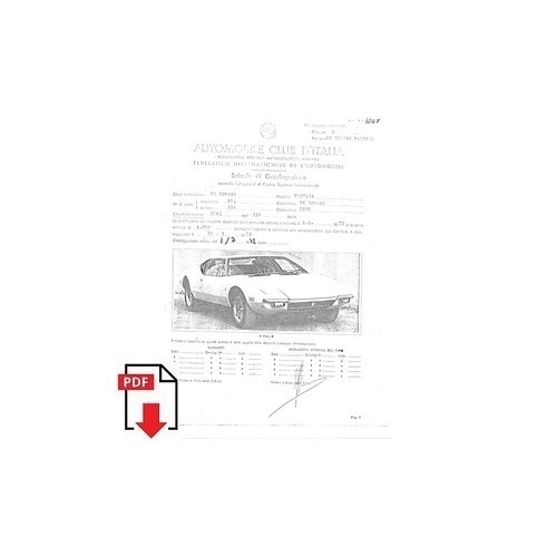1972 tomaso pantera scheda - 1972,