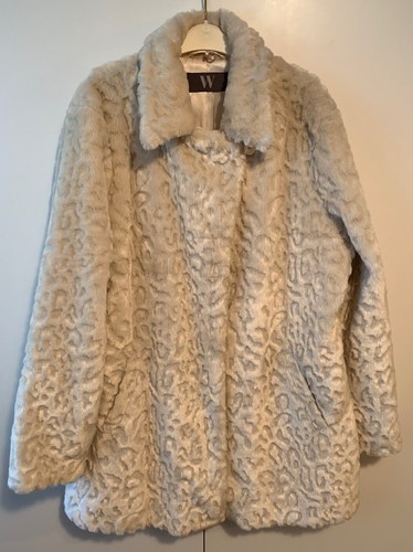 Manteau fausse fourrure w - fourrure,