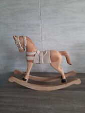 cheval horse a bascule en bois vintage 