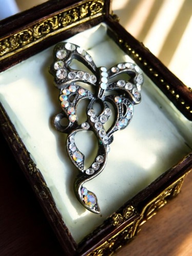 Broche vintage métal - broche,