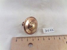 ancien Bouton poignée de tiroir en laiton massif Ø 34 mm (DG62)