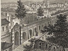 Mexico City gravure 1850 par