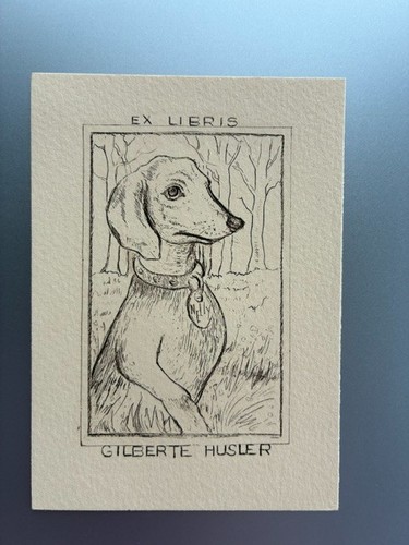 Libris husler gilberte - ex-libris,