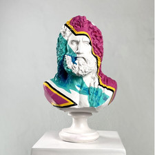 Sculpture Zeus Pop Art faite