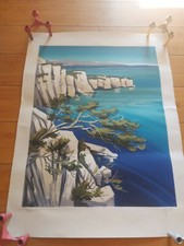 GRANDE LITHOGRAPHIE NUMEROTEE , SIGNEE  JEAN TRIOLET 