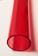 1 Pc 2" x 1 3/4" RED CLEAR