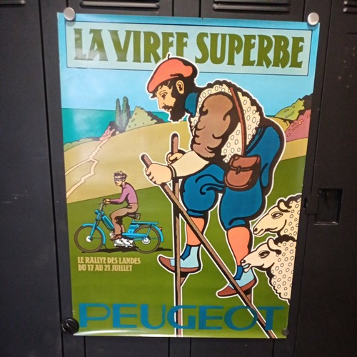 Ancien poster cyclomoteur