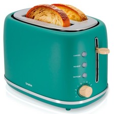 Nordic Grille Pain 2 Fentes, Tranches Larges, 6 Niveaux de Dorage, Décongélation