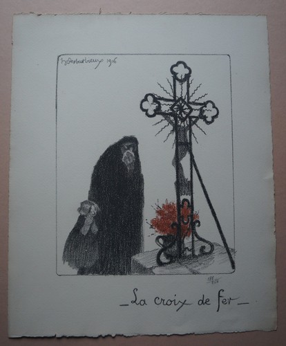 Lithographie ww1 la croix - ,