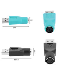 Adaptateur PS/2 Femelle Vers USB Mâle, Pour Clavier Ou Souris