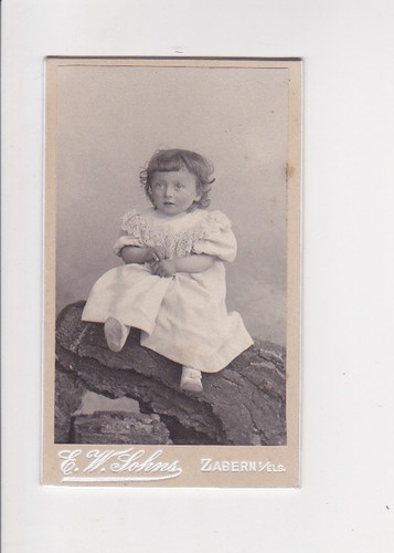 Photographie cdv bébé - cdv,