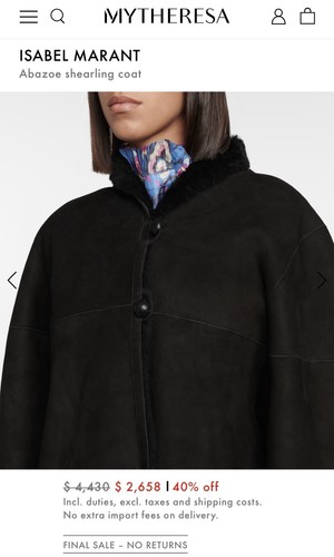 Isabel marant lamb shearling - isabel,