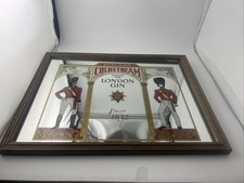 Miroir Publicitaire Superior Coldstream, London Gin 1832 Cadre En Bois 32,5x25