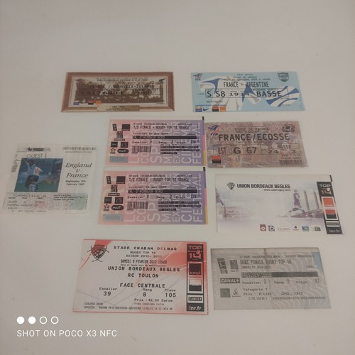 Lot ancien ticket - ancien, match