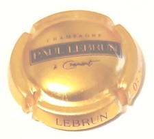 Capsule de champagne Paul Lebrun or et noir