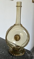 Belle Carafe En Verre Ambre Or Antonio Salviati Murano Venise XIXè 31 Cm