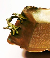 Plateau cuivre martelé et