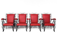 Fauteuils en fer forgé
