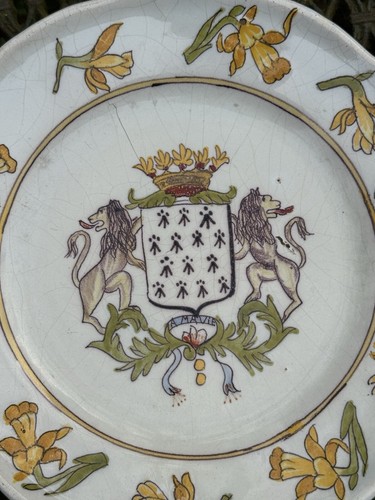 Assiette blason armoiries - assiette,
