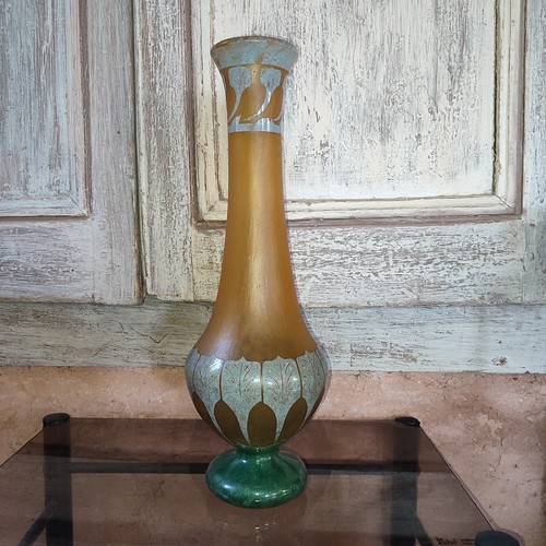 Vase verre francais - ,