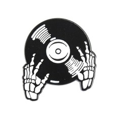 Pin's Disque vinyle main