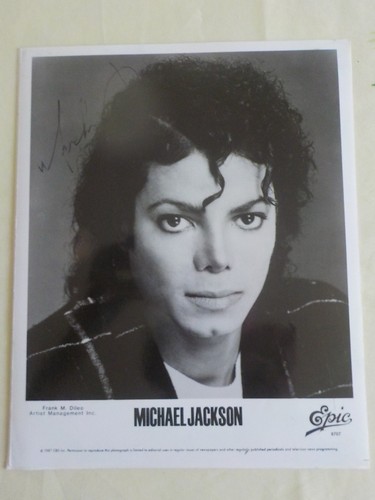 Autographe michael jackson - autographe,