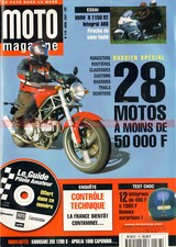 MOTO MAGAZINE 176 DUCATI 916 BMW R1150 RT KAWASAKI ZRX 1200 ZR-7 ER-5 SUZUKI SV