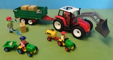 Playmobil Grand Tracteur Avec Remorque Réf 4496 + 2 tracteurs Pour enfants