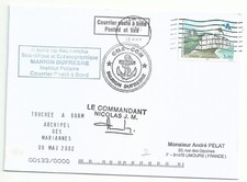 YT 3239 - Dieppe - Cerf volant - Lettre postée à bord du MD - Touchée à Guam 