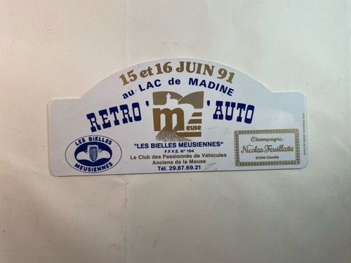 Plaque retro auto juin - auto,