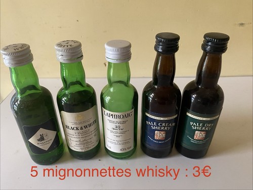 Lot mignonnettes scotch - lot,