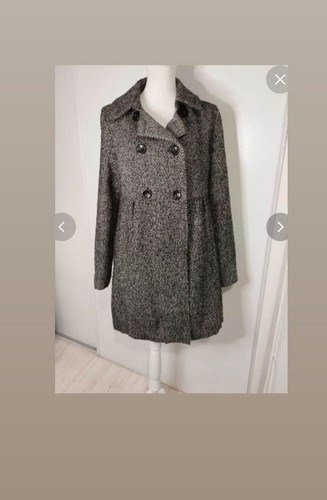 Manteau hiver noir - manteau, blanc