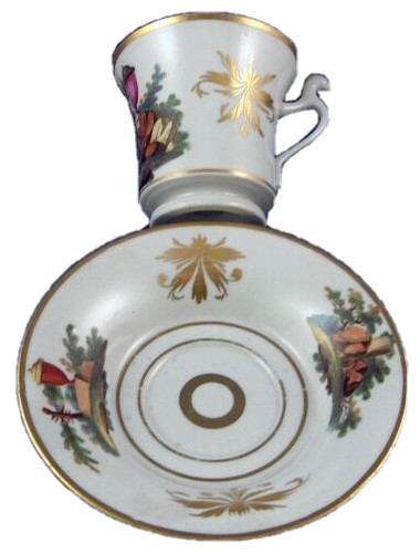 Tasse soucoupe scénique - tasse,