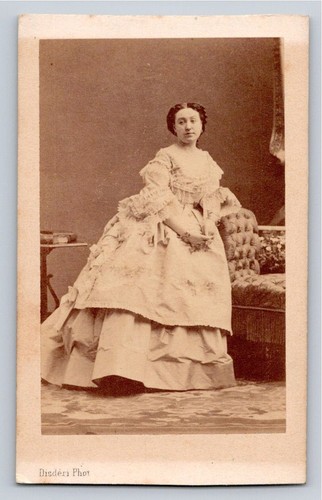 Cdv 1860 femme élégante - femme,