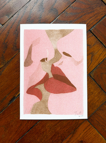 Jean andré impression - impression, kiss