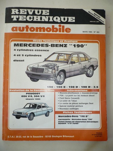 Revue technique automobile rta - technique,