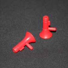 Playmobil police lot de 2 mégaphones rouges 3908 3090 4819 5361 4260 4023 4084