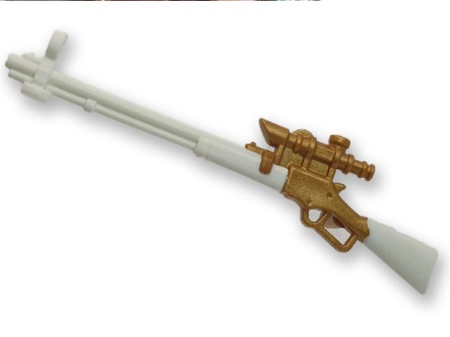 Fusil playmobil blanc - blanc, or