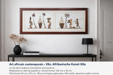 Tableau africain Marqueterie