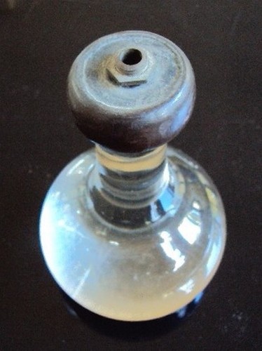 Ancien pied lampe boule en - ancien,