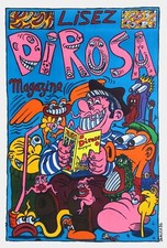 HERVÉ DI ROSA - DI ROSA MAGAZINE - affiche en lithographie - 1986