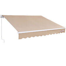 VEVOR Store Banne Rétractable Auvent Pare-soleil Terrasse 4x2,4 m avec Manivelle