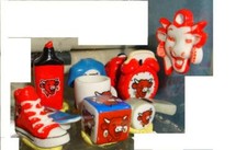 Série complète Les objets de la vache qui rit (10 fèves)