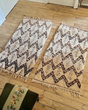 Paire de tapis berbères Beni Ouarain laine 135×75 cm bohème chic