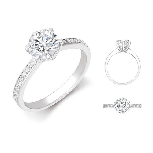 Bague solitaire diamant
