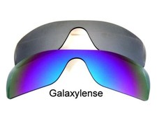 Galaxy Lentilles Rechange pour Oakley Batwolf Bleu et Titane Polarisé 2 Paires