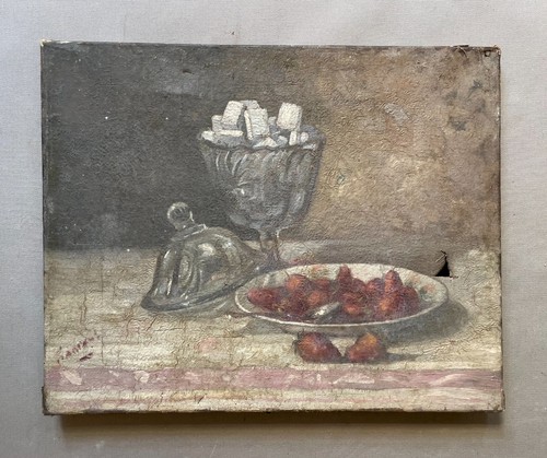 Fraises sucrier huile sur - fraises,