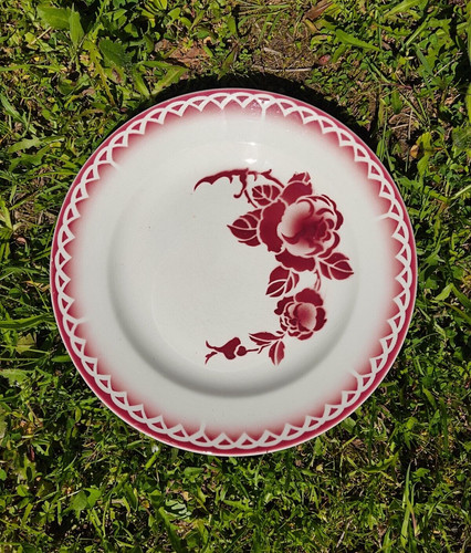 Assiette plate digoin - assiette,